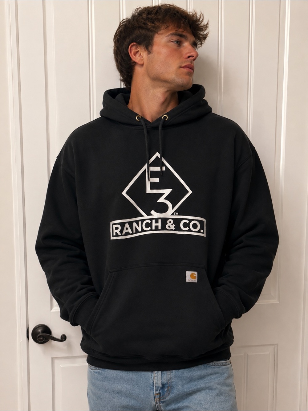 Black E3 Ranch & co Hoodie Carhartt XL